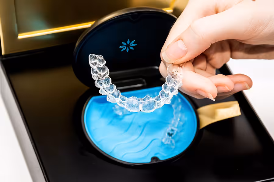 Sydney, Australia, 2021 08 23 Invisalign Aligners In A Storage C